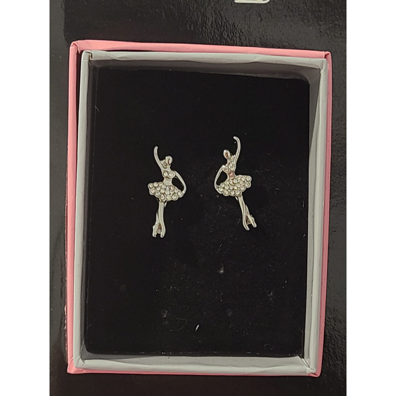Pendientes ballet con pedrería