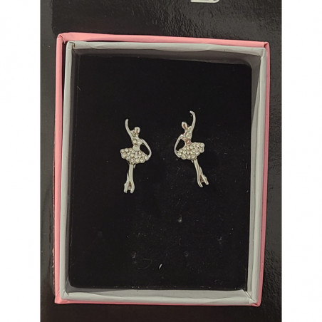 Pendientes ballet con pedrería