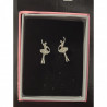Pendientes ballet con pedrería
