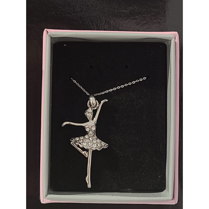 Colgante ballet con pedrería
