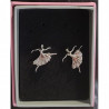 Pentientes ballet con pedrería