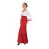Falda flamenco granate