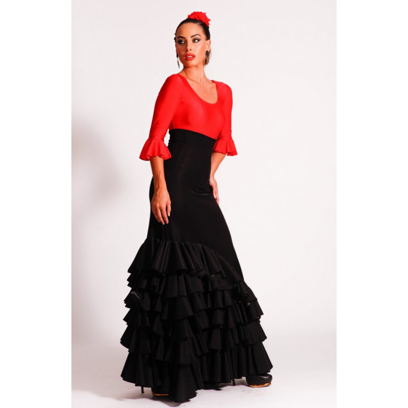 Falda flamenco volantes