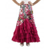 Falda flamenco estampada volantes