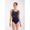Maillot Debb Sin Mangas con Tul Flocado de Intermezzo para Ballet y Danza
