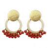 Pendientes flamenco aro bolas