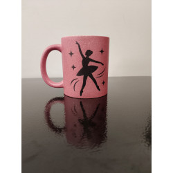 Taza glitter bailarina