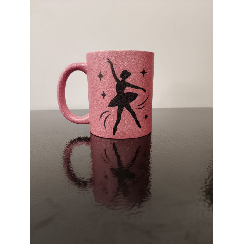Taza glitter bailarina Taza glitter bailarina