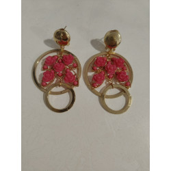 Pendientes flamenco aros flores