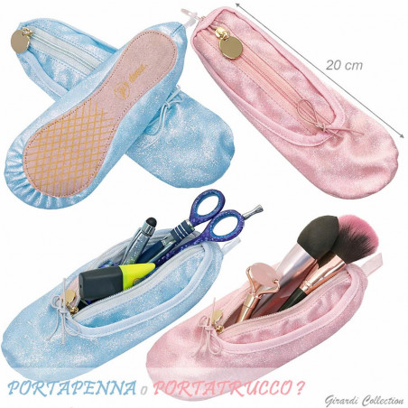 Estuche Zapatilla glitter