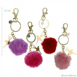 Llavero pompón