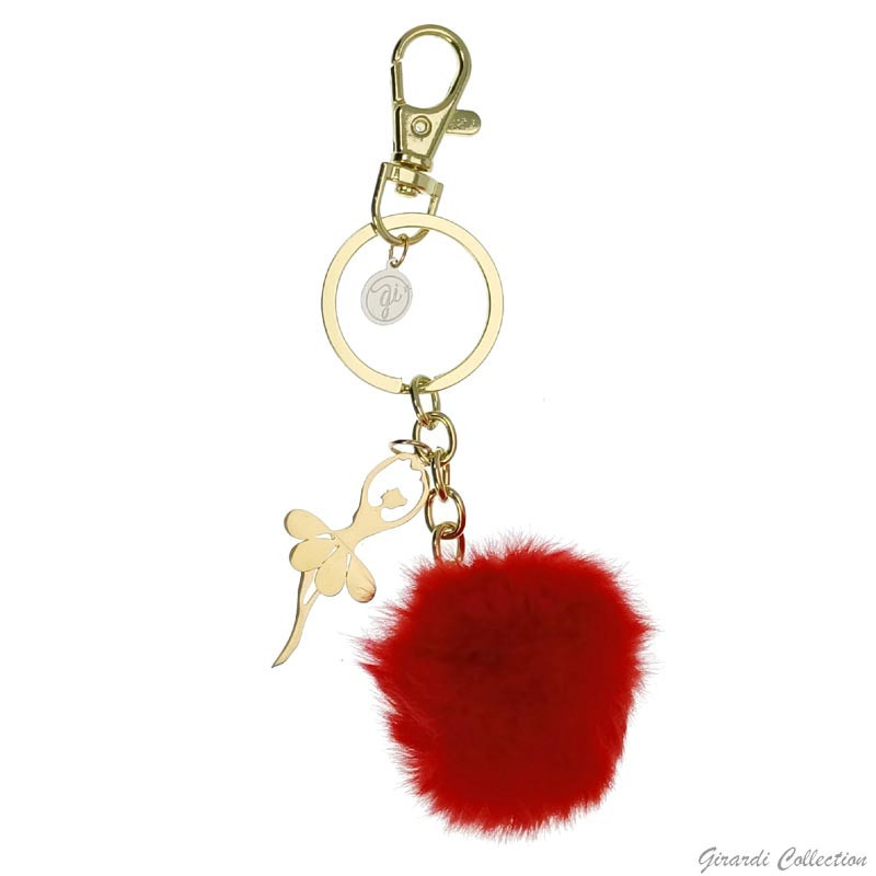 Llavero pompón