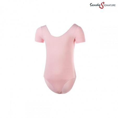 Maillot de ballet de manga corta
